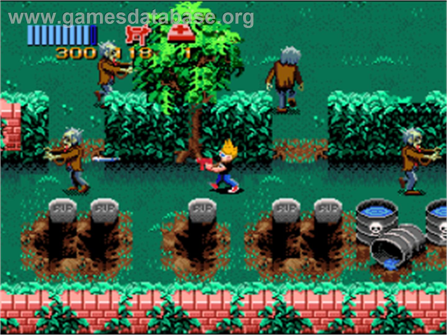 Zombies Ate My Neighbors - Nintendo SNES - Artwork - In Game