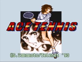 Title screen of Ace o Nerae! on the Nintendo SNES.