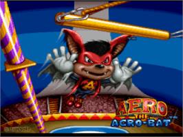 Title screen of Aero The Acro-bat on the Nintendo SNES.