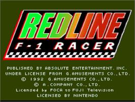Title screen of Aguri Suzuki F-1 Super Driving on the Nintendo SNES.