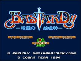 Title screen of Bastard!!: Ankoku no Hakaishin on the Nintendo SNES.