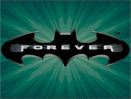 Title screen of Batman Forever on the Nintendo SNES.