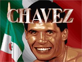Title screen of Chavez on the Nintendo SNES.