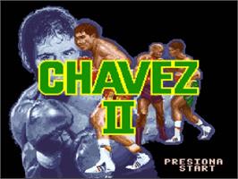 Title screen of Chavez 2 on the Nintendo SNES.