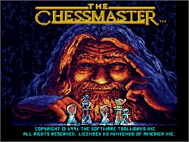 Title screen of Chessmaster, The on the Nintendo SNES.
