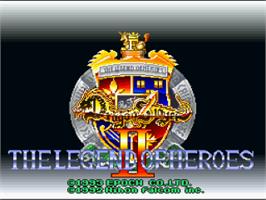 Title screen of Dragon Slayer: The Legend of Heroes II on the Nintendo SNES.