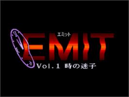 Title screen of EMIT Vol. 1 - Toki No Maigo on the Nintendo SNES.