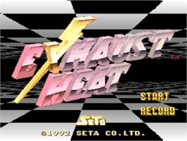 Title screen of F1ROC: Race of Champions on the Nintendo SNES.