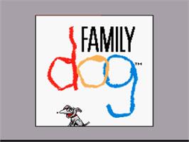 Title screen of Family Dog on the Nintendo SNES.