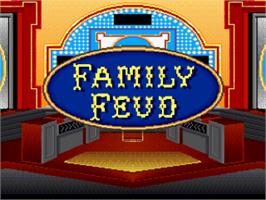 Title screen of Family Feud on the Nintendo SNES.