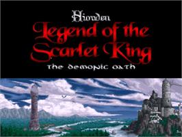 Title screen of Hiouden - Mamono-tachi To No Chikai on the Nintendo SNES.