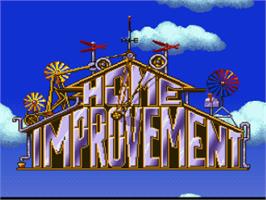 Title screen of Home Improvement - Power Tool Pursuit on the Nintendo SNES.
