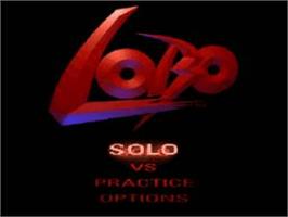Title screen of Lobo on the Nintendo SNES.