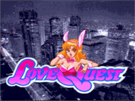 Title screen of Love Quest on the Nintendo SNES.