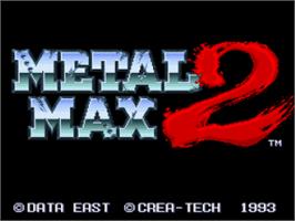 Title screen of Metal Max 2 on the Nintendo SNES.