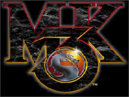 Title screen of Mortal Kombat 3 on the Nintendo SNES.