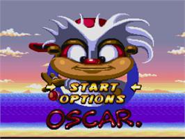 Title screen of Oscar on the Nintendo SNES.