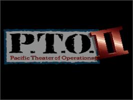 Title screen of P.t.o. - Pacific Theater Of Operations 2 on the Nintendo SNES.