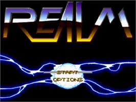 Title screen of Realm on the Nintendo SNES.