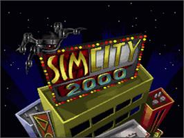 Title screen of Simcity 2000 on the Nintendo SNES.