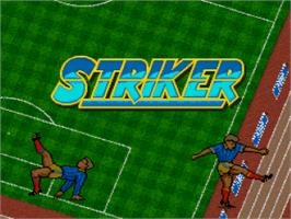 Title screen of Striker on the Nintendo SNES.