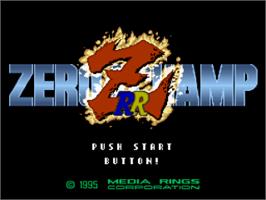 Title screen of Zero 4 Champ Rr-z on the Nintendo SNES.