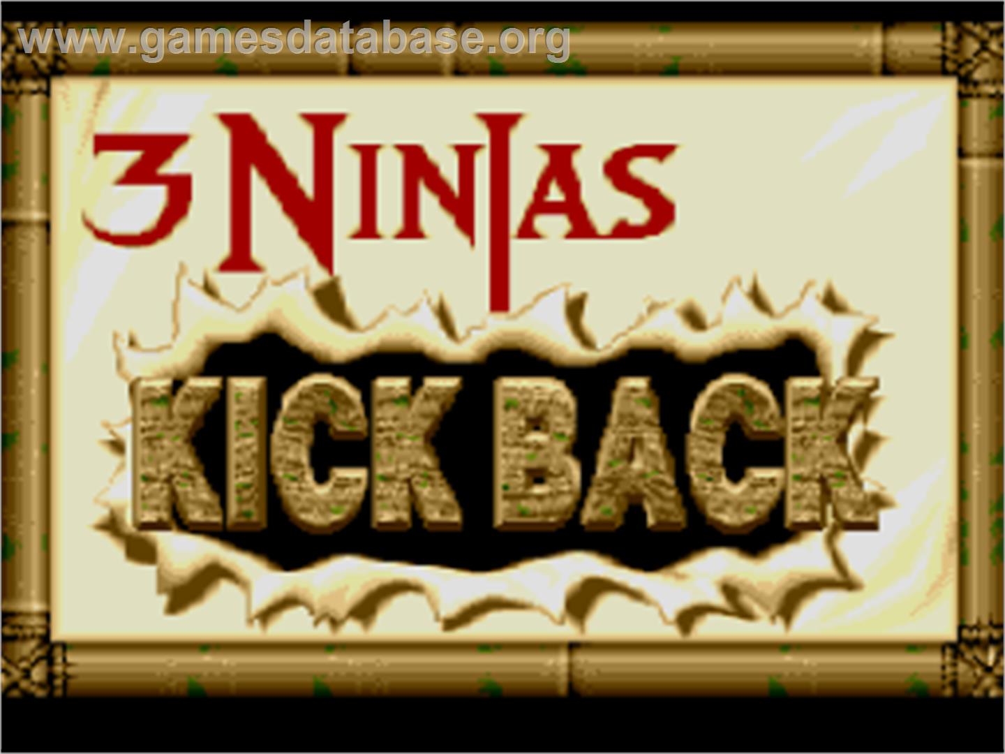 3 Ninjas Kick Back - Nintendo SNES - Artwork - Title Screen