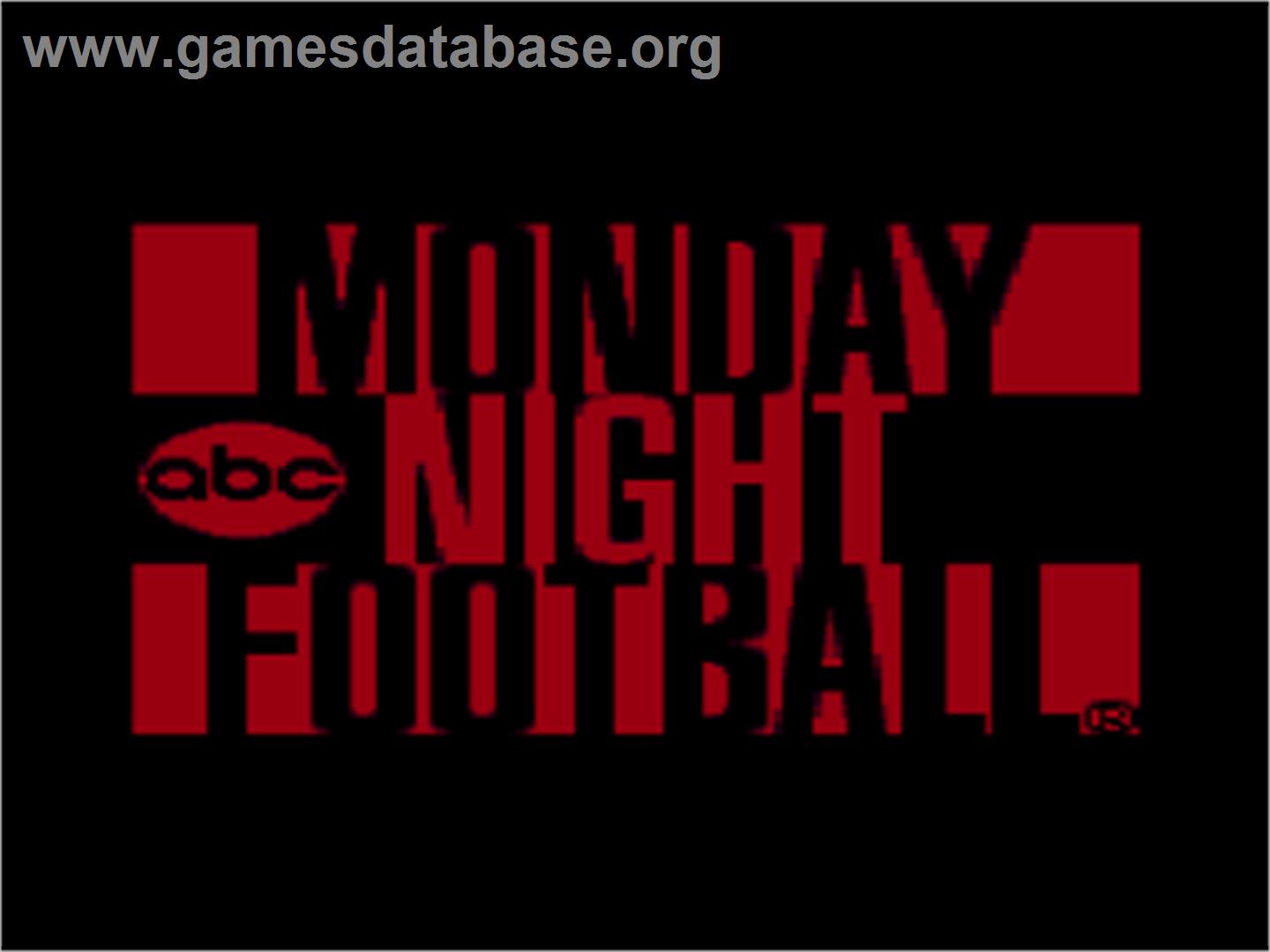 Abc Monday Night Football - Nintendo SNES - Artwork - Title Screen