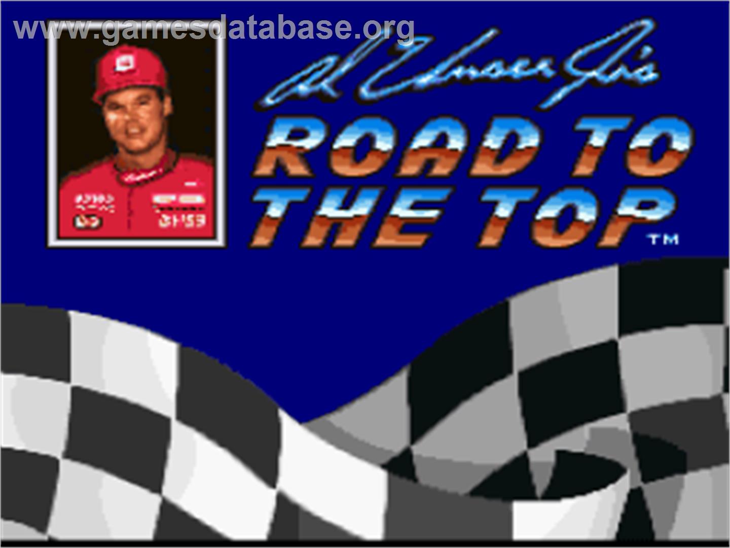 Al Unser Jr.'s Road to the Top - Nintendo SNES - Artwork - Title Screen