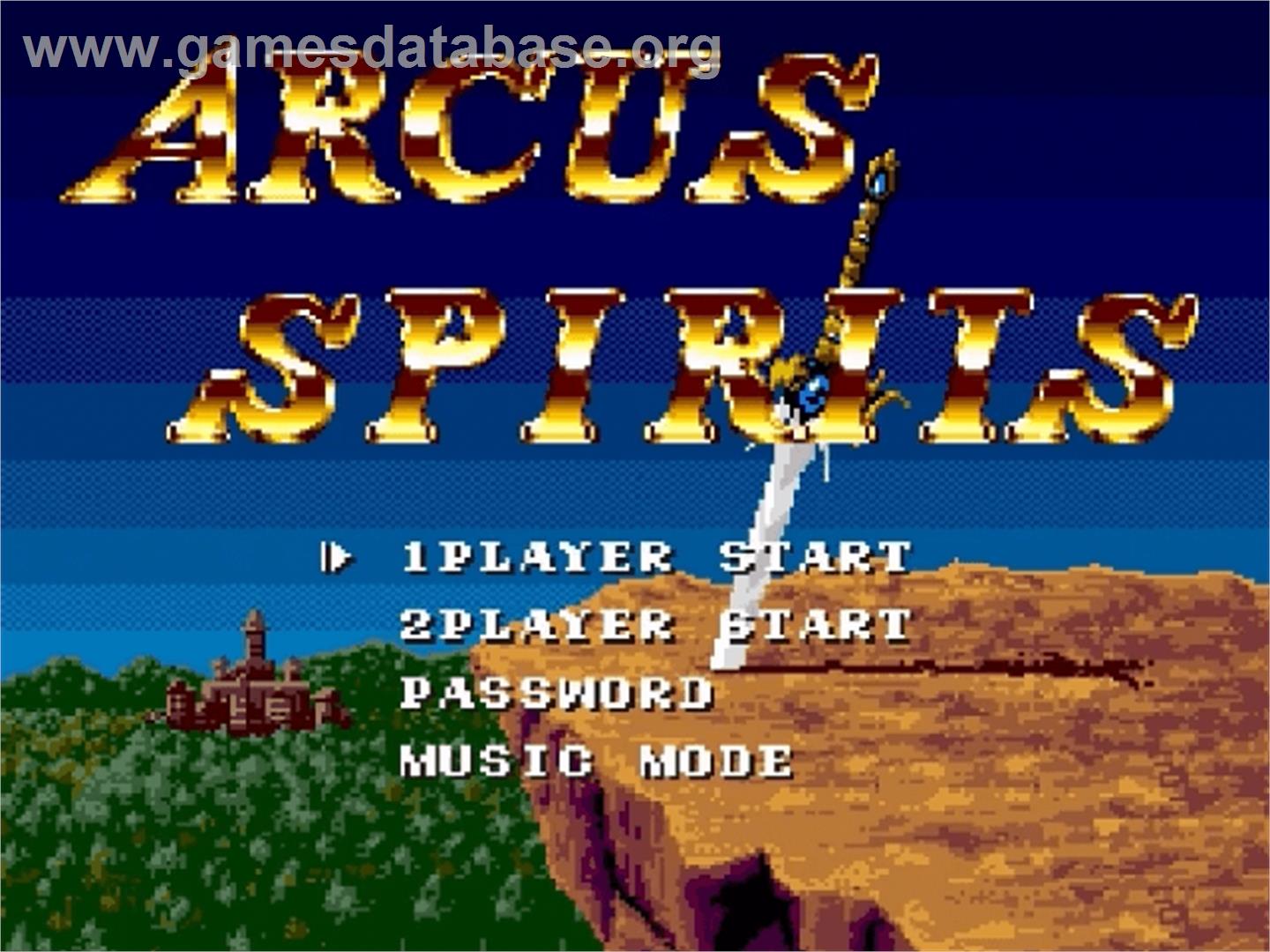 Arcus Odyssey - Nintendo SNES - Artwork - Title Screen