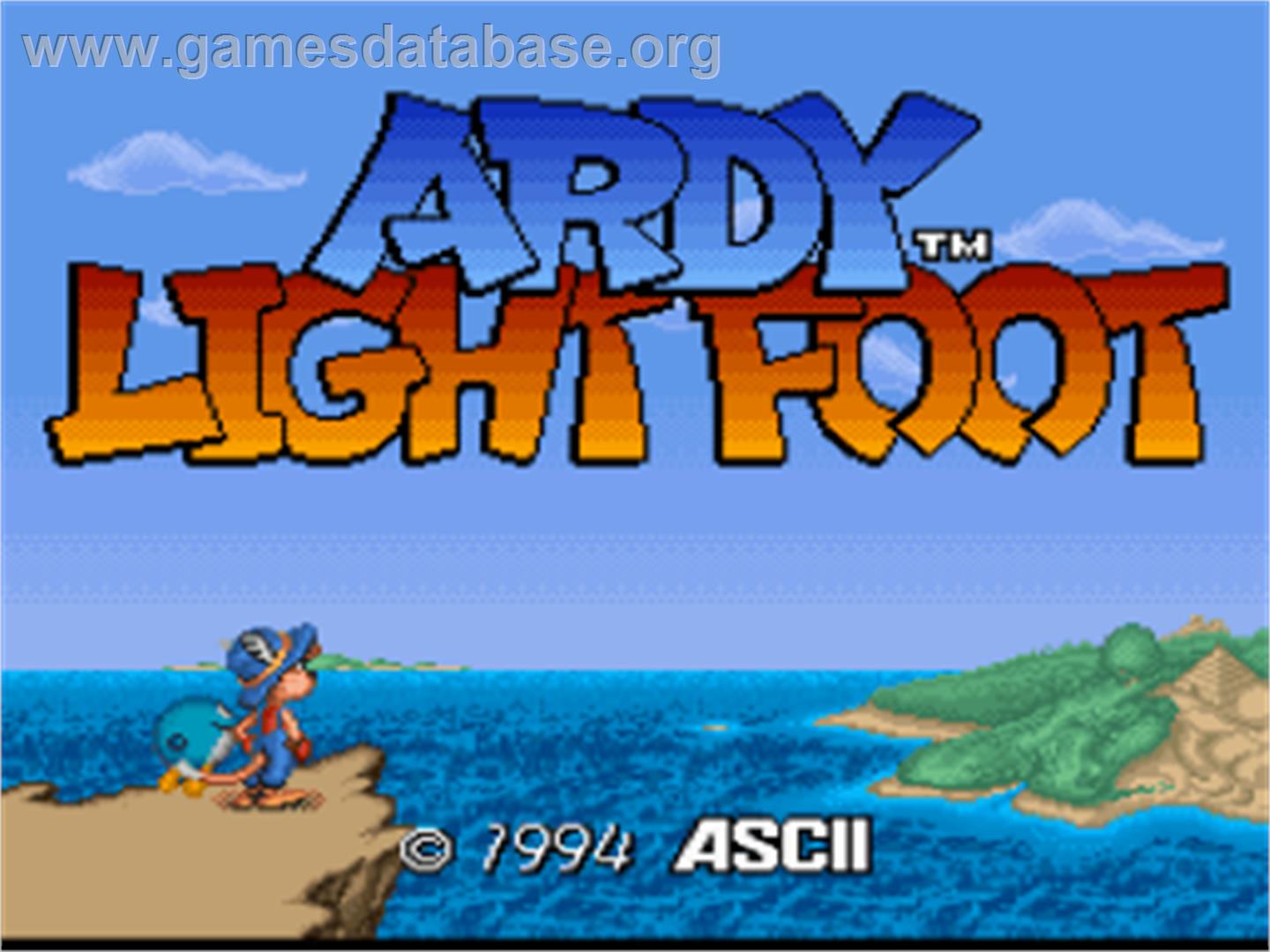 Ardy Lightfoot - Nintendo SNES - Artwork - Title Screen