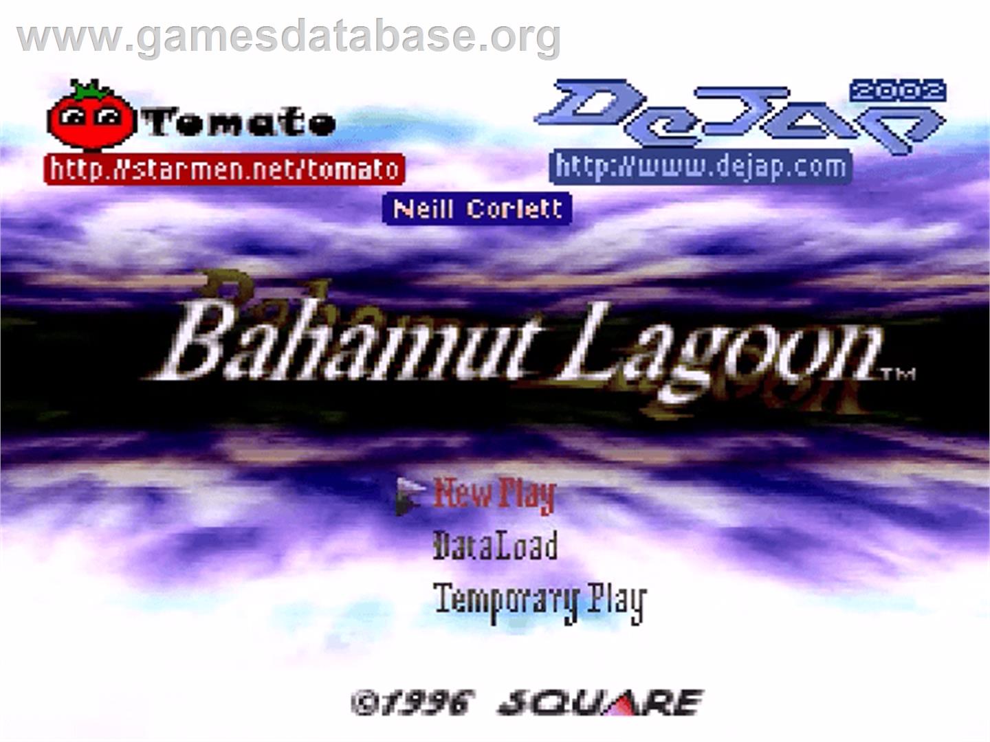 Bahamut Lagoon - Nintendo SNES - Artwork - Title Screen
