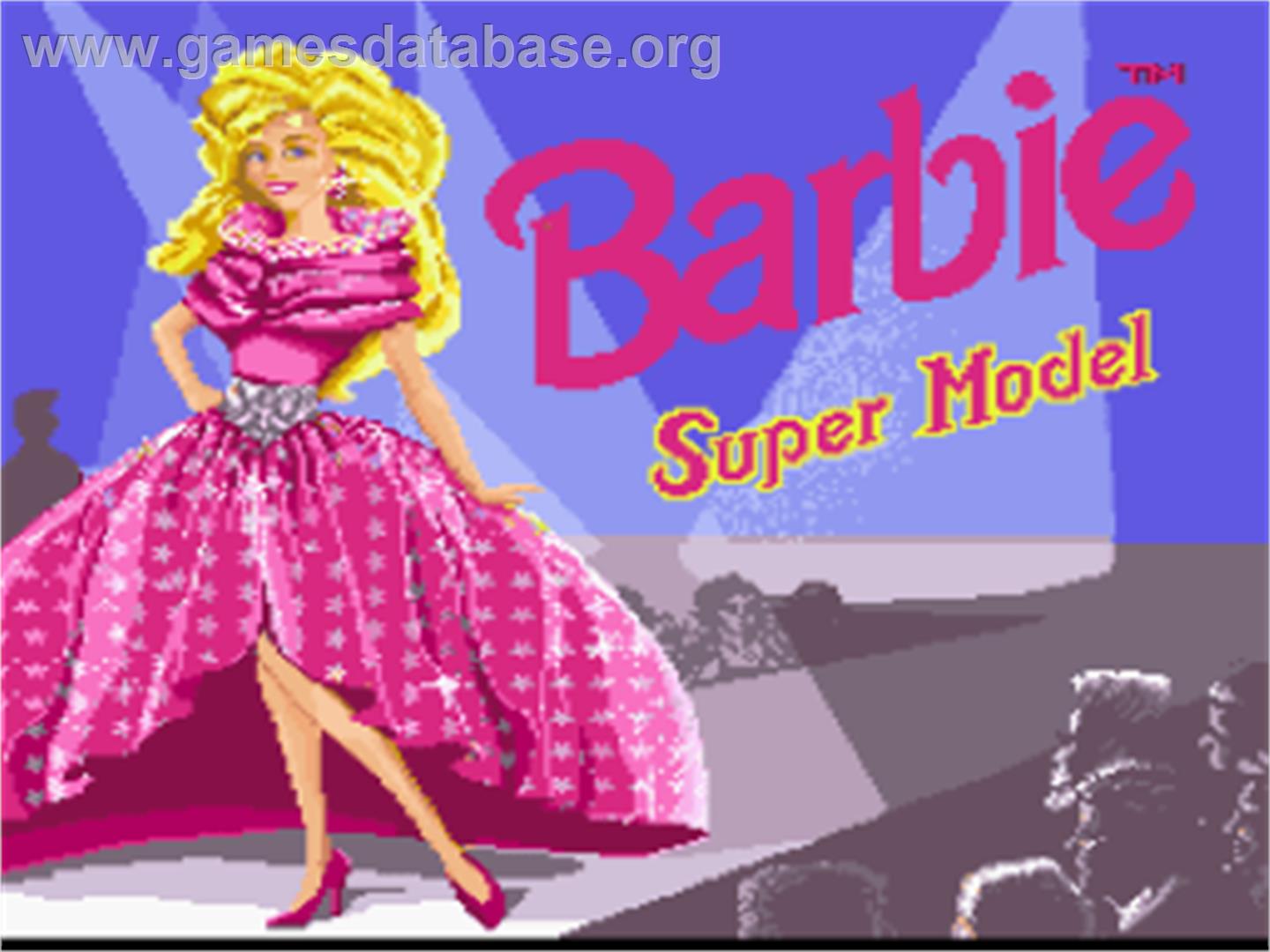 Barbie - Super Model - Nintendo SNES - Artwork - Title Screen