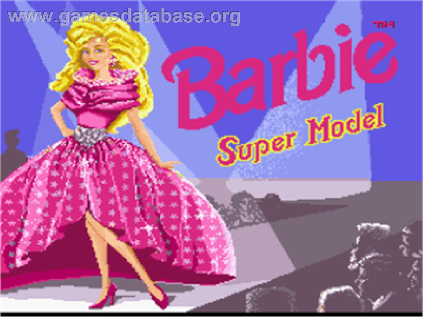 Barbie Super Model - Nintendo SNES - Artwork - Title Screen