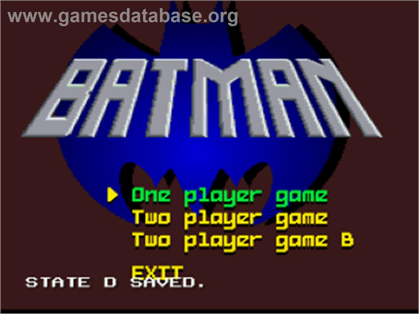 Batman - Nintendo SNES - Artwork - Title Screen