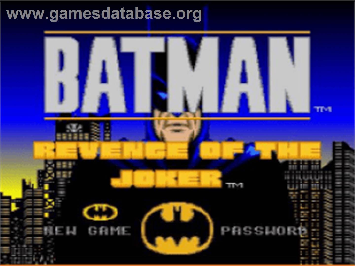 Batman - Revenge Of The Joker - Nintendo SNES - Artwork - Title Screen