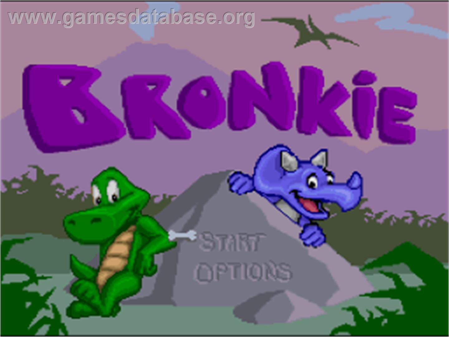 Bronkie The Bronchiasaurus - Nintendo SNES - Artwork - Title Screen