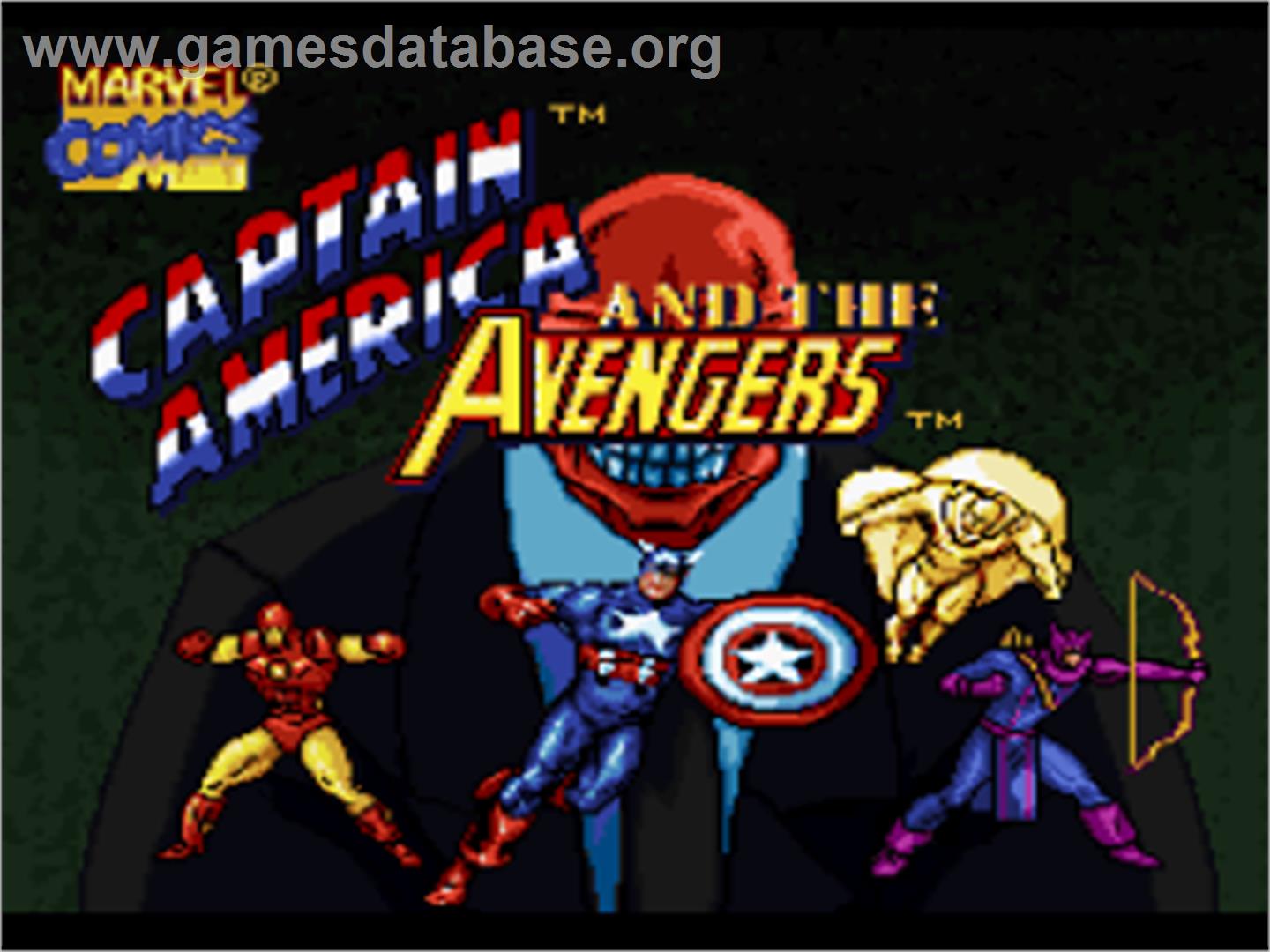 Captain America and the Avengers - Nintendo SNES - Artwork - Title Screen
