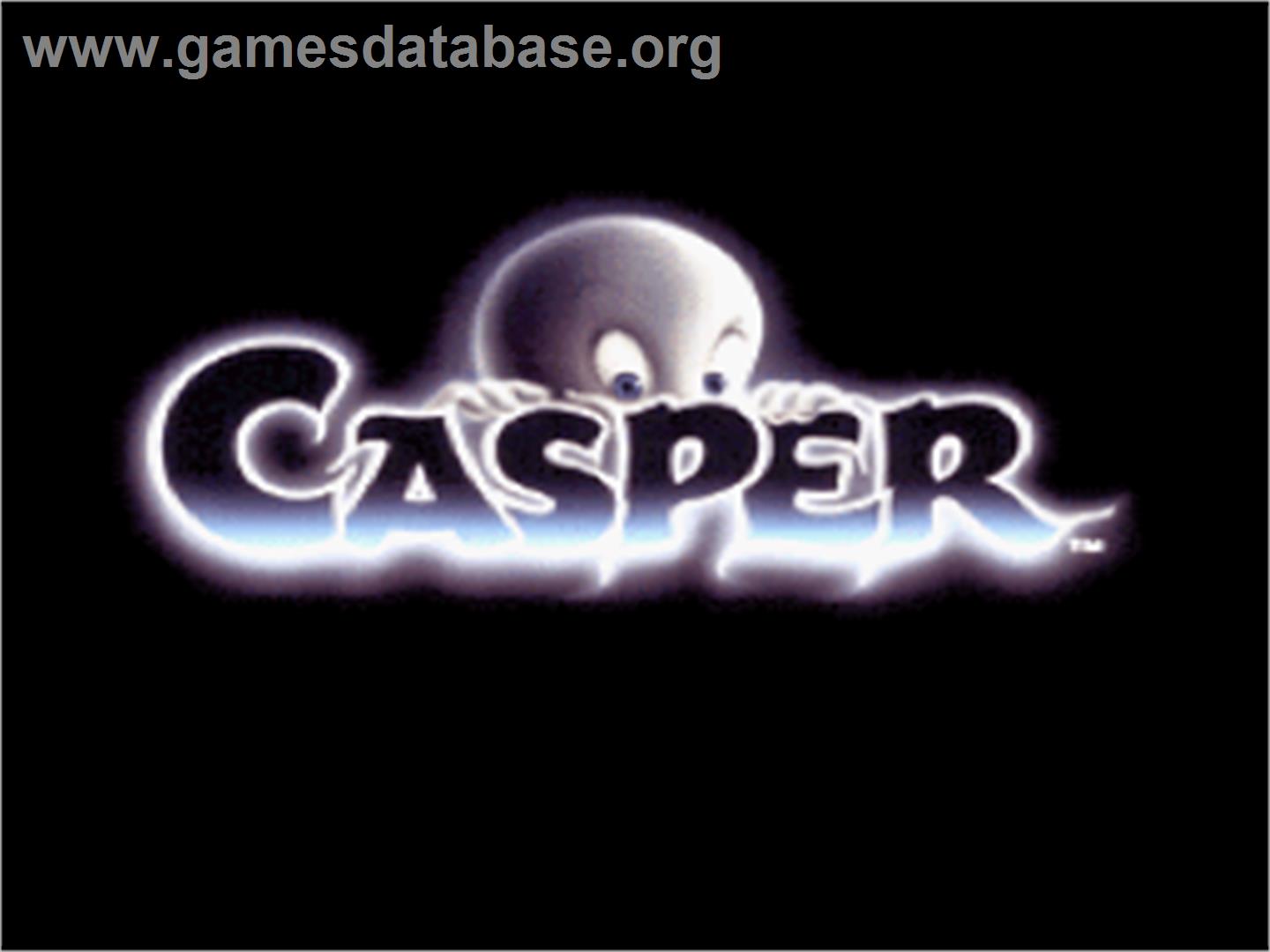 Casper - Nintendo SNES - Artwork - Title Screen