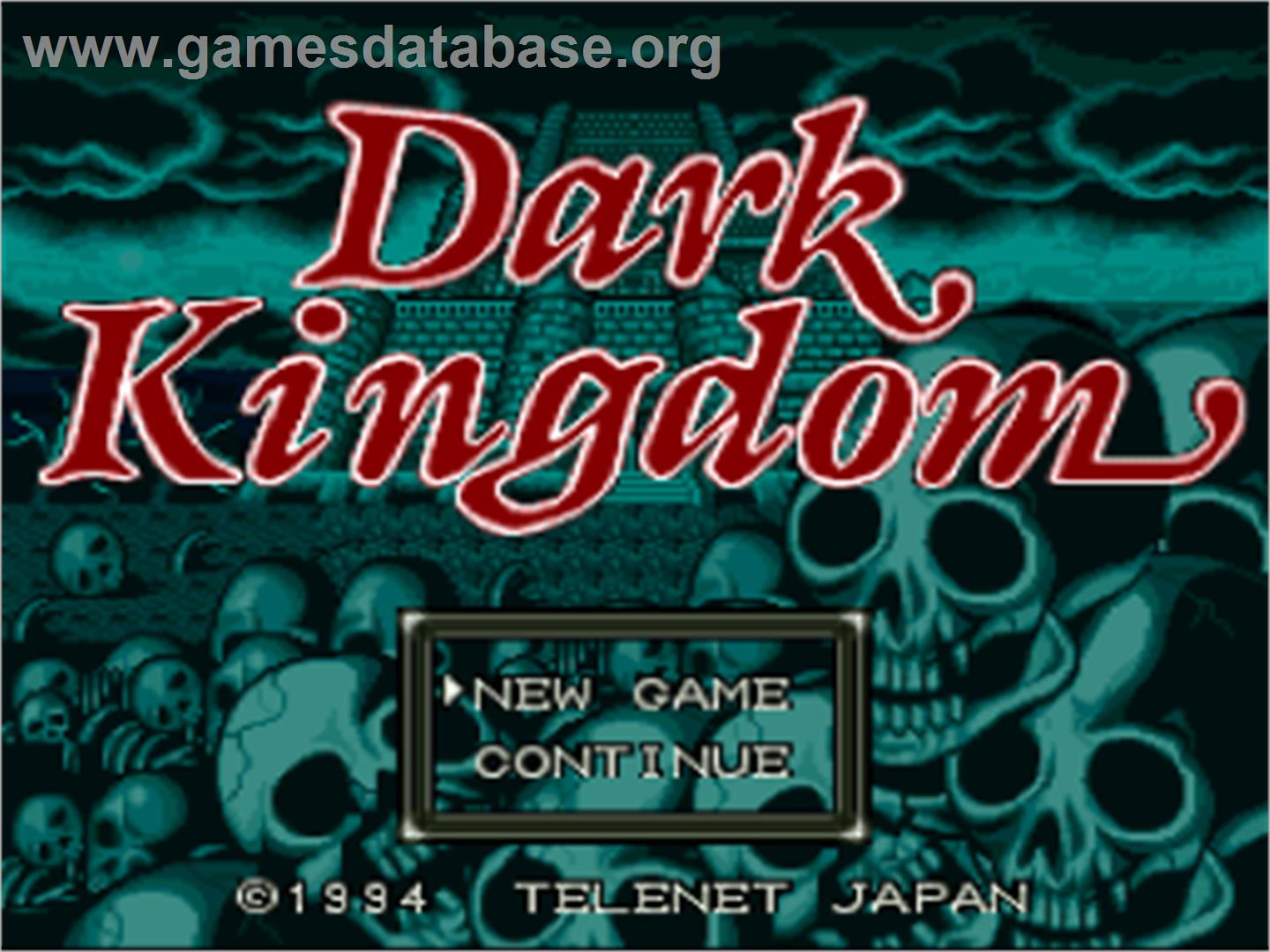 Dark Kingdom - Nintendo SNES - Artwork - Title Screen