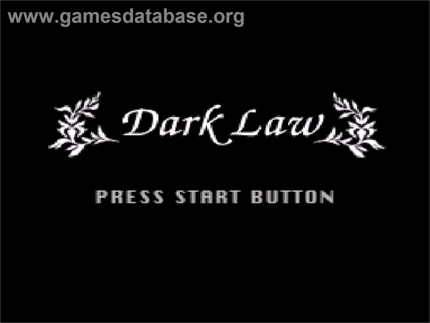 Dark Law: The Meaning of Death - Nintendo SNES - Artwork - Title Screen