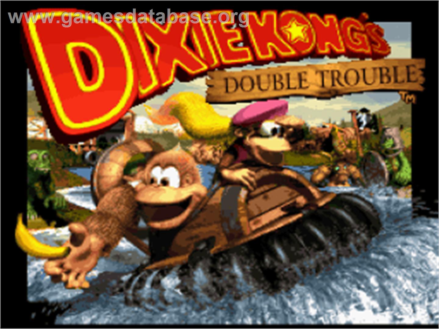 Donkey Kong Country 3 - Dixie Kong's Double Trouble - Nintendo SNES - Artwork - Title Screen