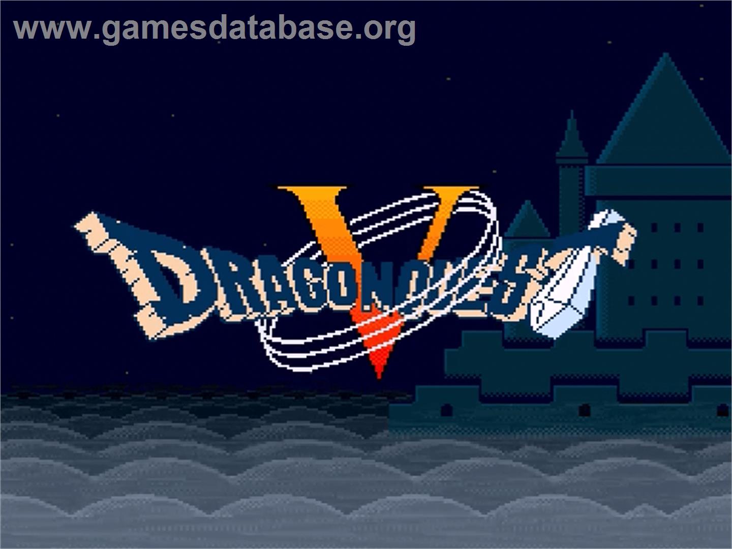 Dragon Quest 5 - Tenkuu No Hanayome - Nintendo SNES - Artwork - Title Screen