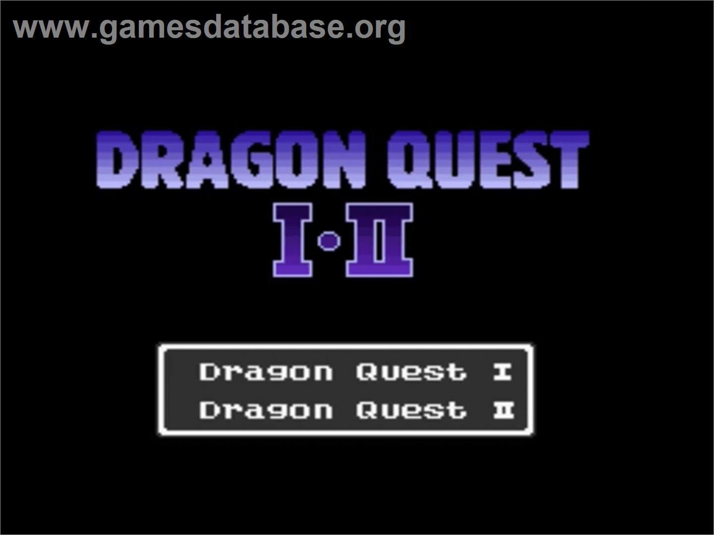 Dragon Quest I & II - Nintendo SNES - Artwork - Title Screen