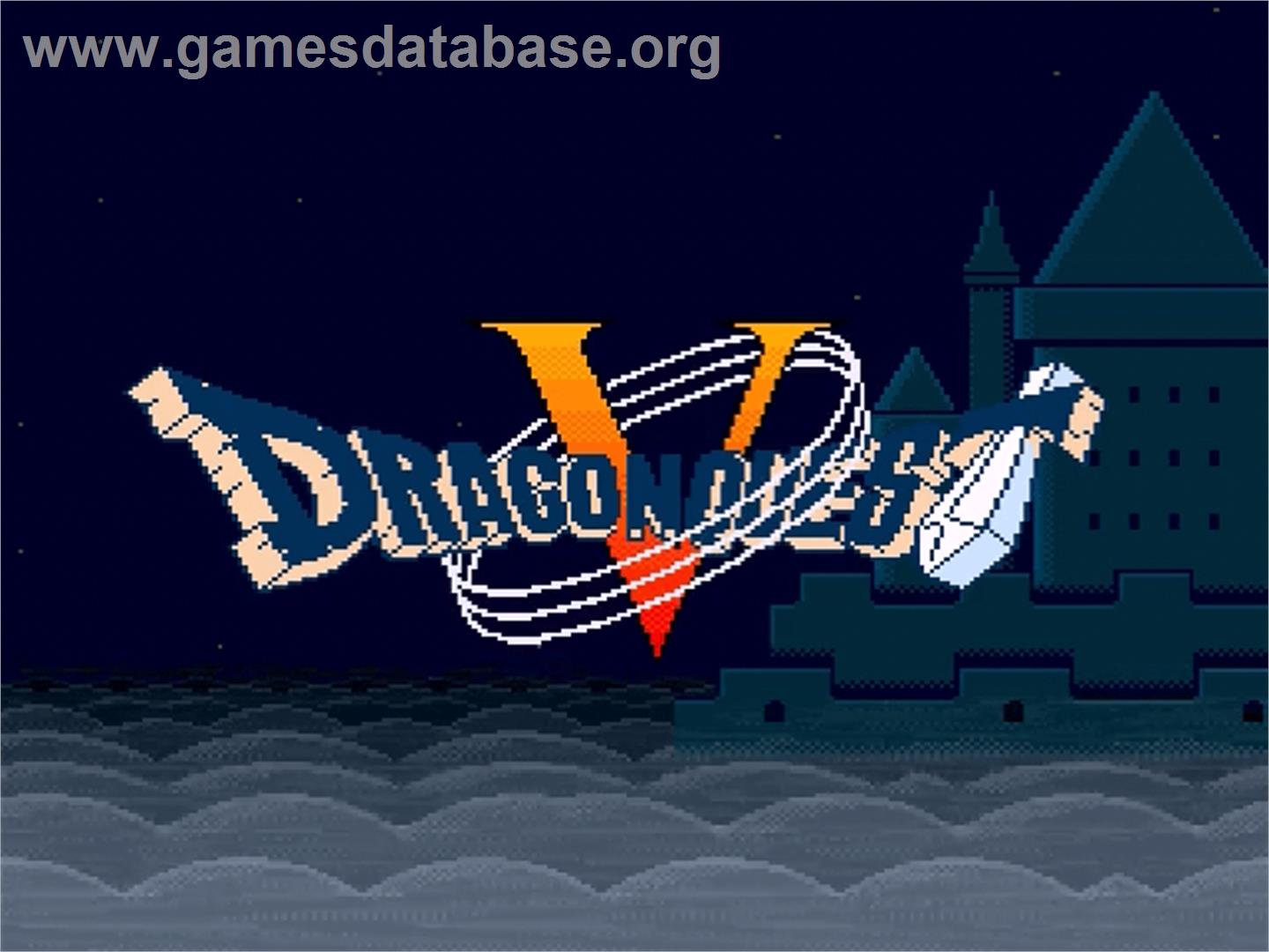 Dragon Quest V: Tenkuu no Hanayome - Nintendo SNES - Artwork - Title Screen