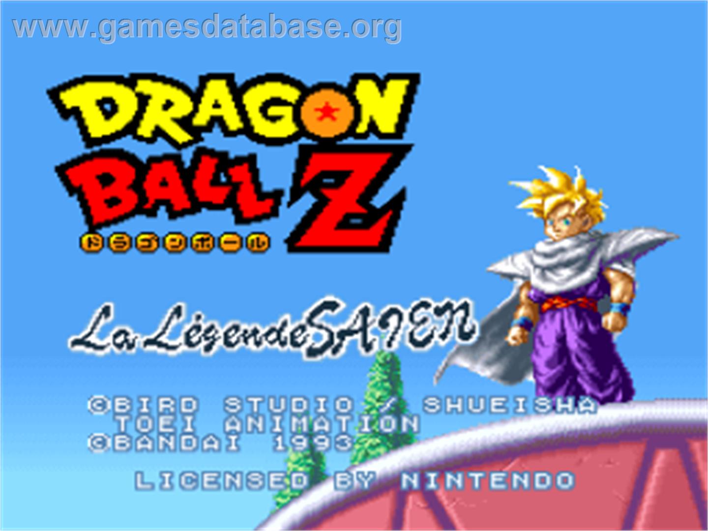 Dragon Slayer: The Legend of Heroes - Nintendo SNES - Artwork - Title Screen