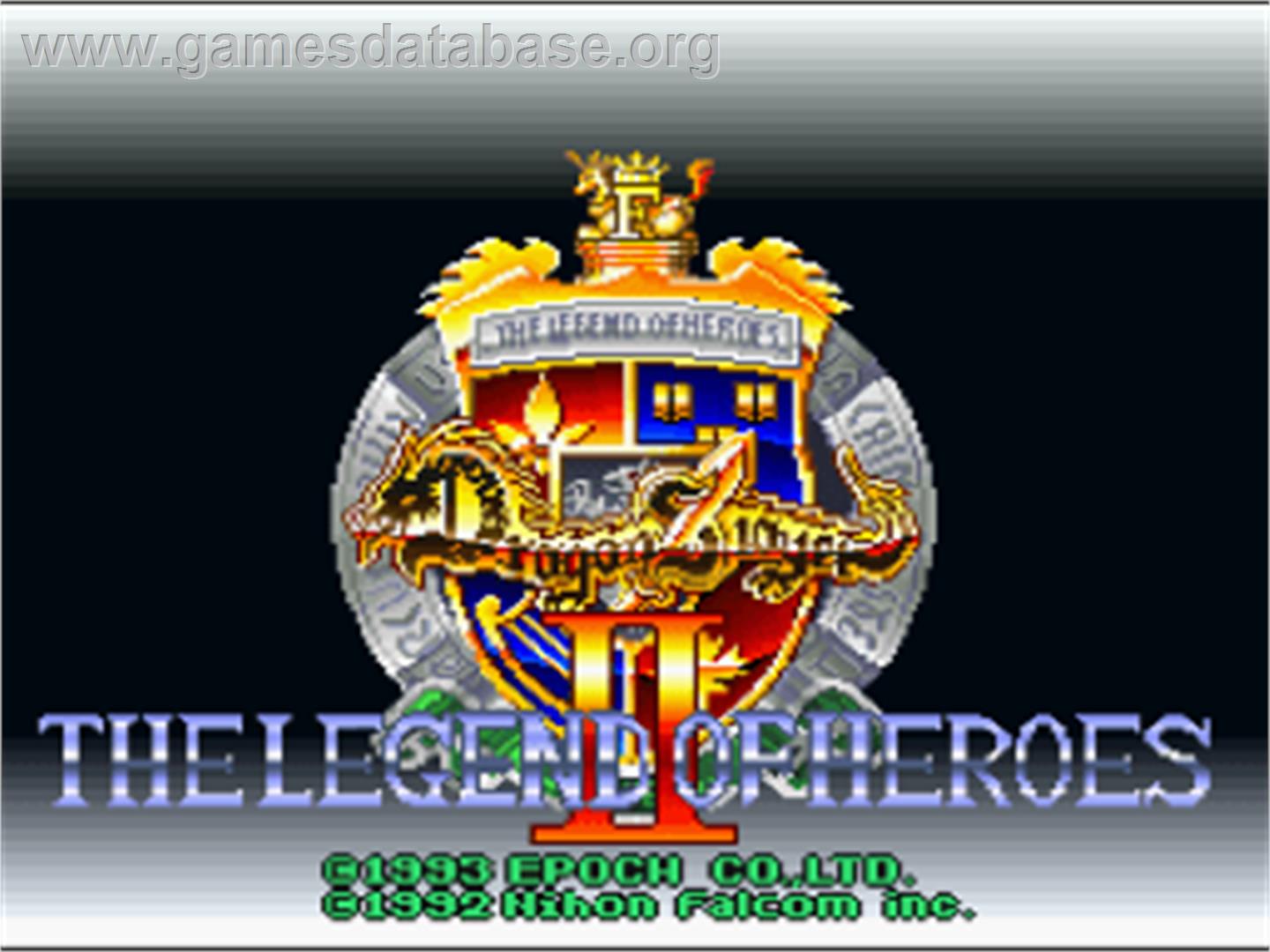 Dragon Slayer: The Legend of Heroes II - Nintendo SNES - Artwork - Title Screen