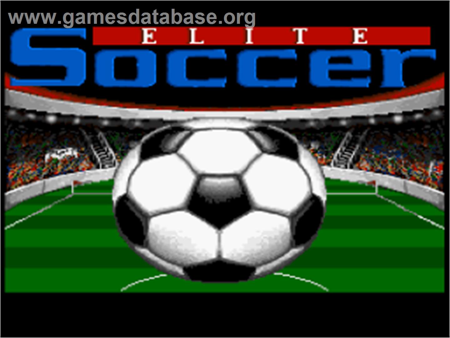 Elite Soccer - Nintendo SNES - Artwork - Title Screen