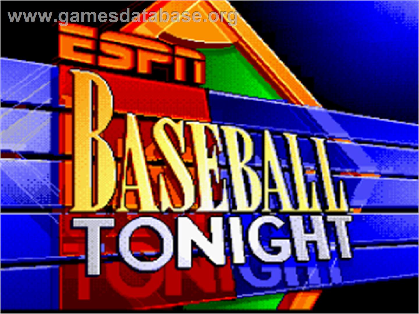 Espn Baseball Tonight - Nintendo SNES - Artwork - Title Screen