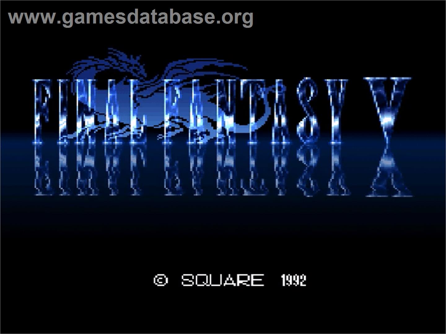 Final Fantasy V - Nintendo SNES - Artwork - Title Screen